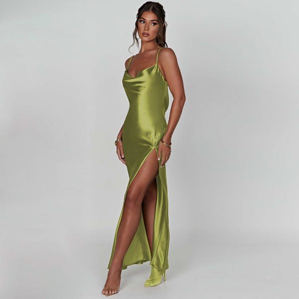 Backless Sleeveless Slim Long Dresses Backless Sleeveless Slim Long Dresses