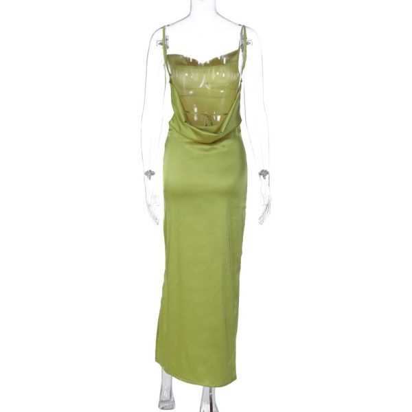 Backless Sleeveless Slim Long Dresses Backless Sleeveless Slim Long Dresses