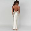 Backless Sleeveless Slim Long Dresses Backless Sleeveless Slim Long Dresses