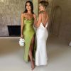 Backless Sleeveless Slim Long Dresses Backless Sleeveless Slim Long Dresses