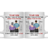Backside The Only Thing Better Is Watching You Being A Dad - Personalized Mug Backside The Only Thing Better Is Watching You Being A Dad - Personalized Mug