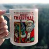 Bad Retro Santa Christmas Personalized Mug, Holiday Humor Gift with Custom Name