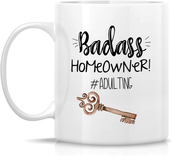 Badass Homeowner Coffee Mug Funny Housewarming Gift for New Home Owner Badass Homeowner Coffee Mug Funny Housewarming Gift for New Home Owner