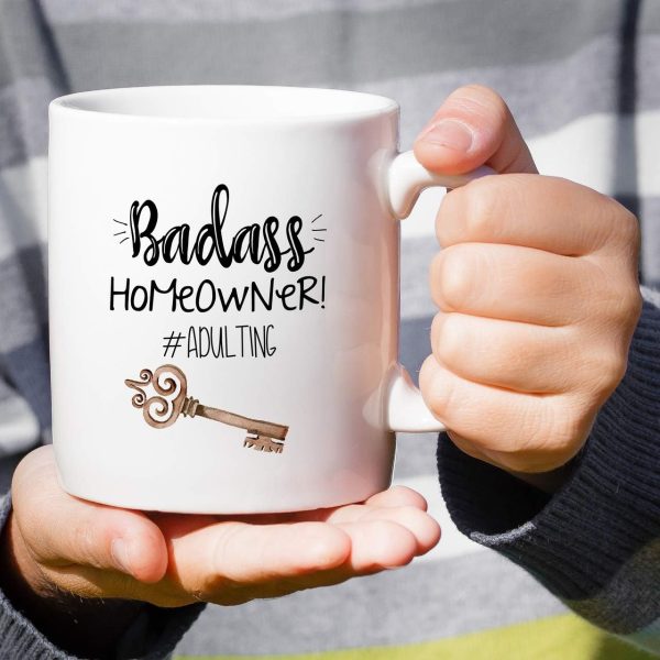 Badass Homeowner Coffee Mug Funny Housewarming Gift for New Home Owner Badass Homeowner Coffee Mug Funny Housewarming Gift for New Home Owner