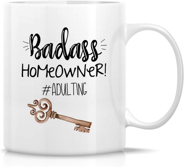 Badass Homeowner Coffee Mug Funny Housewarming Gift for New Home Owner Badass Homeowner Coffee Mug Funny Housewarming Gift for New Home Owner