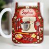 Bake The World A Better Place Kitchen Delights - Personalized Custom Coffee Mug - HOB027_MG
