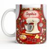 Bake The World A Better Place Kitchen Delights - Personalized Custom Coffee Mug - HOB027_MG