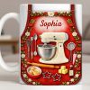 Bake The World A Better Place Kitchen Delights - Personalized Custom Coffee Mug - HOB027_MG