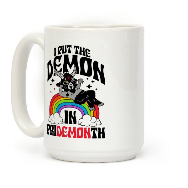 Baphomet I Put The Demon In Pride Month Coffee Mug Baphomet I Put The Demon In Pride Month Coffee Mug
