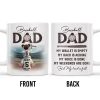 Baseball Dad, Heart Full Message - Personalized Custom Coffee Mug - DAD135_MG Baseball Dad, Heart Full Message - Personalized Custom Coffee Mug - DAD135_MG