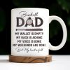 Baseball Dad, Heart Full Message - Personalized Custom Coffee Mug - DAD135_MG Baseball Dad, Heart Full Message - Personalized Custom Coffee Mug - DAD135_MG
