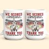 Baseball Dad We Scored A Home Run When We Got You - Personalized Mug Baseball Dad We Scored A Home Run When We Got You - Personalized Mug