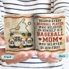 Baseball Mom Behind Every Baseball Player - Gift For Mother - Personalized Custom White Edge-to-Edge Mug Baseball Mom Behind Every Baseball Player - Gift For Mother - Personalized Custom White Edge-to-Edge Mug