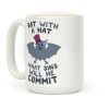 Bat With A Hat What Sins Will He Commit Coffee Mug Bat With A Hat What Sins Will He Commit Coffee Mug