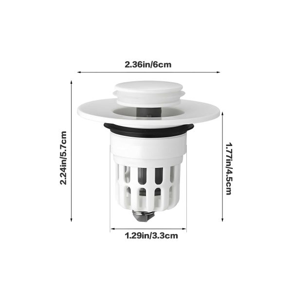 Bathroom Sink Plug Pop-Up Drain Filter Bathroom Sink Plug Pop-Up Drain Filter