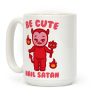Be Cute Hail Satan Kewpie Parody White Print Coffee Mug Be Cute Hail Satan Kewpie Parody White Print Coffee Mug