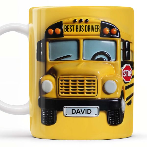 Be Nice To The Bus Driver It's A Long Walk Home - Personalized Custom Coffee Mug - FAM344_MG