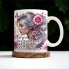 Be Pretty, Strong, Brave, Kind Mug With Flowers And Butterfly - Personalized Custom Coffee Mug - GDT206_MG Be Pretty, Strong, Brave, Kind Mug With Flowers And Butterfly - Personalized Custom Coffee Mug - GDT206_MG