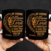 Be Strong and Courageous For The Lord Your God Is With You Wherever You Go, Lion - Personalized Custom Coffee Mug - FTH050_MG