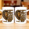 Be Strong and Courageous For The Lord Your God Is With You Wherever You Go, Lion - Personalized Custom Coffee Mug - FTH050_MG