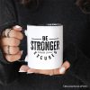 Be Stronger Than Your Excuses Personalized Mug, Motivational Gym Workout Fitness Gift with Custom Name Be Stronger Than Your Excuses Personalized Mug, Motivational Gym Workout Fitness Gift with Custom Name
