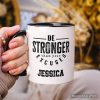 Be Stronger Than Your Excuses Personalized Mug, Motivational Gym Workout Fitness Gift with Custom Name Be Stronger Than Your Excuses Personalized Mug, Motivational Gym Workout Fitness Gift with Custom Name