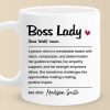 Be The Boss Lady Who Makes A Difference - Coworker Personalized Custom Mug - Christmas Gift, Gift For Coworkers, Work Friends, Colleagues Be The Boss Lady Who Makes A Difference - Coworker Personalized Custom Mug - Christmas Gift, Gift For Coworkers, Work Friends, Colleagues