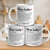 Be The Boss Lady Who Makes A Difference - Coworker Personalized Custom Mug - Christmas Gift, Gift For Coworkers, Work Friends, Colleagues Be The Boss Lady Who Makes A Difference - Coworker Personalized Custom Mug - Christmas Gift, Gift For Coworkers, Work Friends, Colleagues