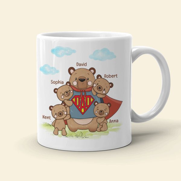 Bear Dad DR-WHM-03NAQN250423HA Personalized Coffee Mug Bear Dad DR-WHM-03NAQN250423HA Personalized Coffee Mug