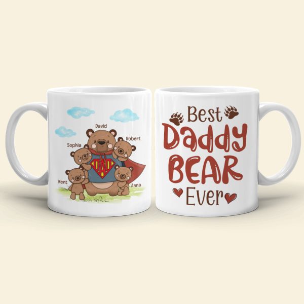 Bear Dad DR-WHM-03NAQN250423HA Personalized Coffee Mug Bear Dad DR-WHM-03NAQN250423HA Personalized Coffee Mug