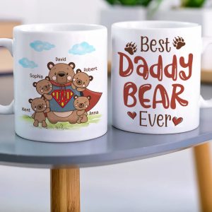 Bear Dad DR-WHM-03NAQN250423HA Personalized Coffee Mug
