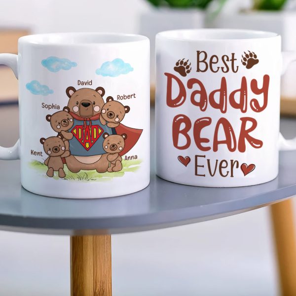 Bear Dad DR-WHM-03NAQN250423HA Personalized Coffee Mug Bear Dad DR-WHM-03NAQN250423HA Personalized Coffee Mug