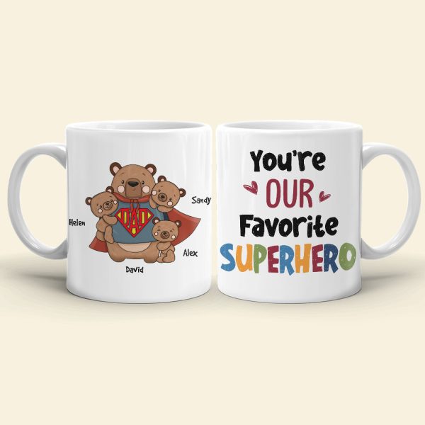 Bear Dad Personalized Coffee Mug 05nahn250423ha Bear Dad Personalized Coffee Mug 05nahn250423ha