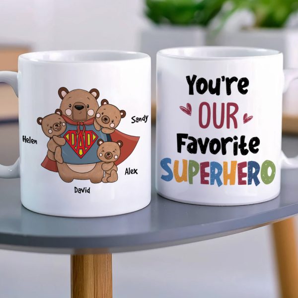 Bear Dad Personalized Coffee Mug 05nahn250423ha Bear Dad Personalized Coffee Mug 05nahn250423ha