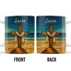 Beautifully Illustrated Cross Draped With Cloth - Personalized Custom Coffee Mug - FTH058_MG Beautifully Illustrated Cross Draped With Cloth - Personalized Custom Coffee Mug - FTH058_MG
