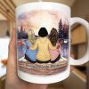 Because Of You I Laugh A Little Harder - Personalized Mug Because Of You I Laugh A Little Harder - Personalized Mug