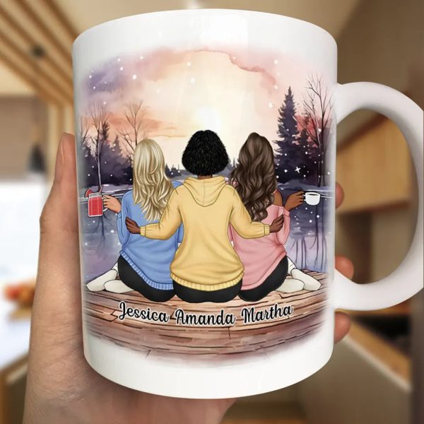 Because Of You I Laugh A Little Harder - Personalized Mug Because Of You I Laugh A Little Harder - Personalized Mug