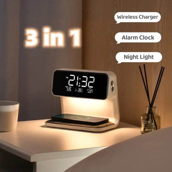 Bedside 3 In 1 LCD screen Alarm Clock Bedside 3 In 1 LCD screen Alarm Clock