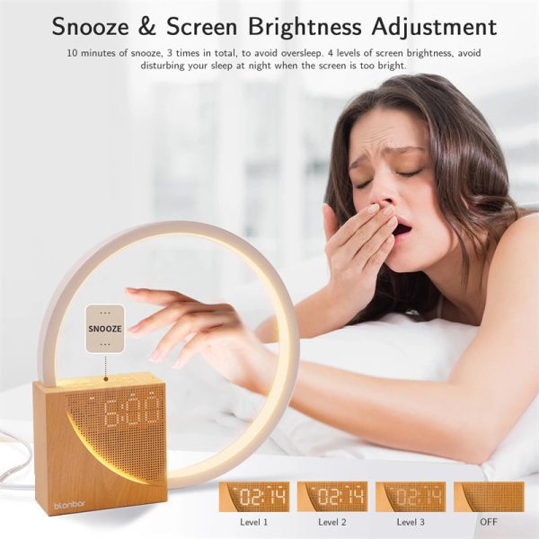 Bedside Lamp With Natural Sounds And Alarm Clock Bedside Lamp With Natural Sounds And Alarm Clock