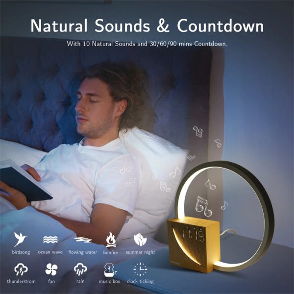 Bedside Lamp With Natural Sounds And Alarm Clock Bedside Lamp With Natural Sounds And Alarm Clock