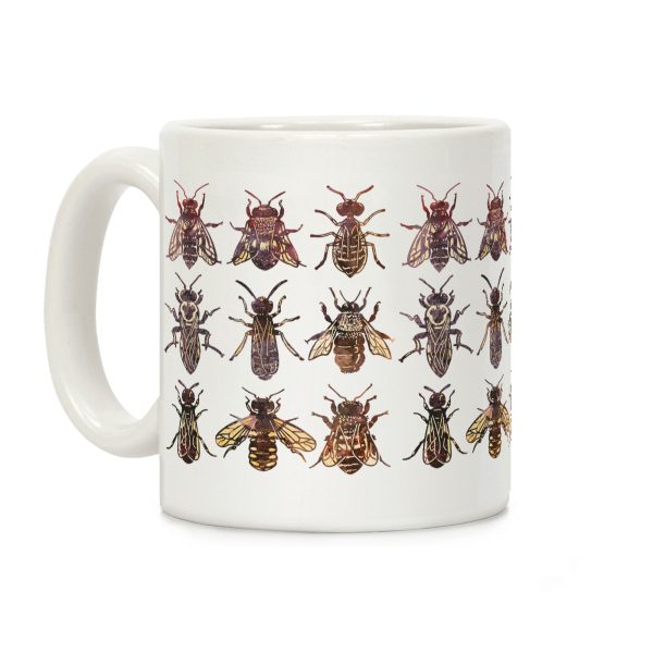 Bee Species Pattern Coffee Mug Bee Species Pattern Coffee Mug