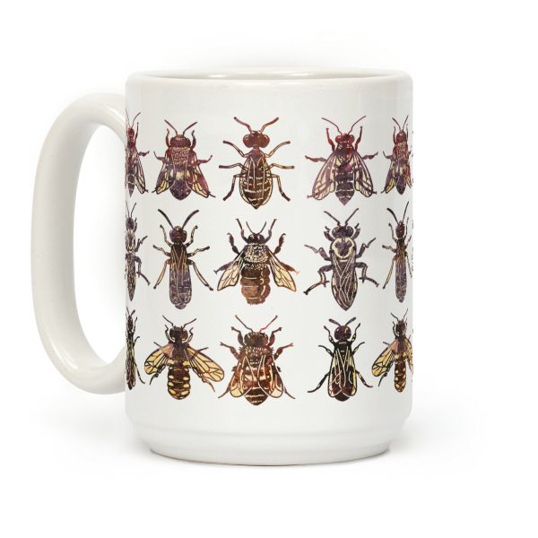 Bee Species Pattern Coffee Mug Bee Species Pattern Coffee Mug