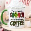 Before My Coffee/ Tea, Gift For Coffee And Tea Lover, Personalized Mug, Green Monster Mug, Christmas Gift 02HUTI121023