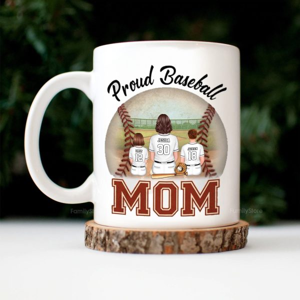 Behind Every Baseball Player Is A Baseball Mom Who Always Believes In Him - Gift For Mom - Personalized Mug SPCL01 NA94 Behind Every Baseball Player Is A Baseball Mom Who Always Believes In Him - Gift For Mom - Personalized Mug SPCL01 NA94