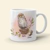 Behind Every Crazy Daughter Is A Mother, Funny Owl Personalized Coffee Mug