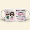 Behind Every Crazy Daughter, Personalized Mug, Gift For Mother's Day Behind Every Crazy Daughter, Personalized Mug, Gift For Mother's Day