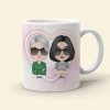Behind Every Crazy Daughter, Personalized Mug, Gift For Mother's Day Behind Every Crazy Daughter, Personalized Mug, Gift For Mother's Day