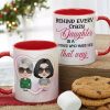 Behind Every Crazy Daughter, Personalized Mug, Gift For Mother's Day Behind Every Crazy Daughter, Personalized Mug, Gift For Mother's Day