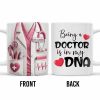 Being A Doctor Is In My DNA, Doctor's Coat and Heart - Personalized Custom Coffee Mug - DOC022_MG Being A Doctor Is In My DNA, Doctor's Coat and Heart - Personalized Custom Coffee Mug - DOC022_MG