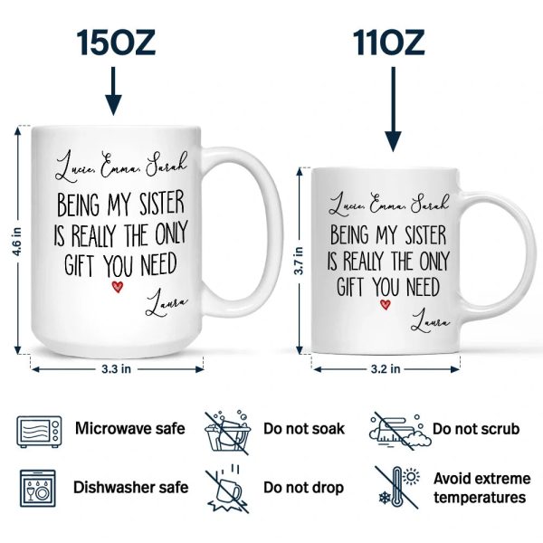 Being My Bestie Is Really The Only Gift You Need - Personalized Mug